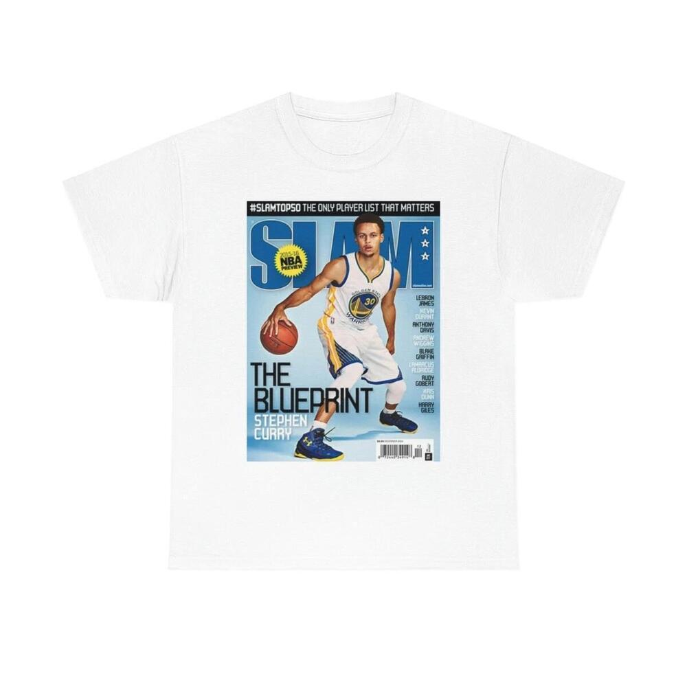 Stephen Curry Golden State Warriors Slam Magazine Cover Tee Shirt